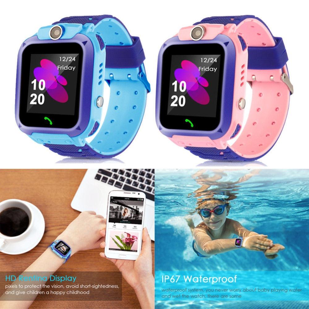 Childrens Smart Watch Kids Phone Watch Smartwatch For Boys Girls With Sim Card Photo Waterproof Smartwatches With Tracker HD Touch Screen For Kids Games Alarm Clock Camera Digital Wrist Watch Smartwatch Christmas Birthday Gifts Stevvex