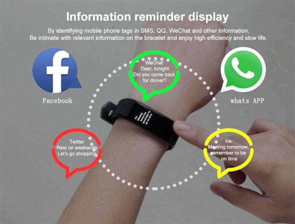Childrens Sports Watch LED Display Touch Color Screen Top Electronic Watch Waterproof Heart Rate Pedometer Fitness Tracker Heart Rate Sleep And Stress Monitoring Water Resistant Fitness Watch Stevvex