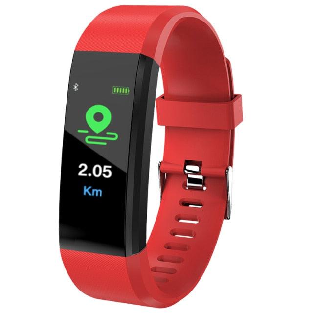 Childrens Sports Watch LED Display Touch Color Screen Top Electronic Watch Waterproof Heart Rate Pedometer Fitness Tracker Heart Rate Sleep And Stress Monitoring Water Resistant Fitness Watch Stevvex