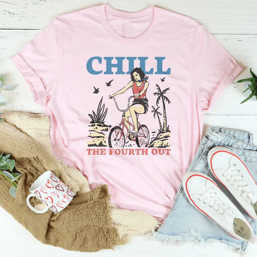 Chill The Fourth Out Tee Peachy Sunday