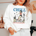 Chill The Fourth Out Tee Peachy Sunday