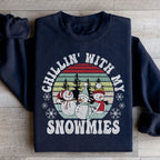 Chillin' With My Snowmies Sweatshirt Peachy Sunday