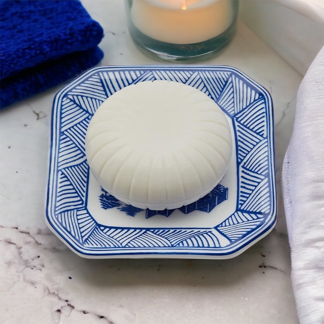 Chinoiserie Soap And Trinket Dish Set - Decorative Ceramic Soap Tray Gift BandsCo Straps