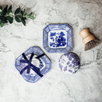 Chinoiserie Soap And Trinket Dish Set - Decorative Ceramic Soap Tray Gift BandsCo Straps