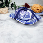 Chinoiserie Soap And Trinket Dish Set - Decorative Ceramic Soap Tray Gift BandsCo Straps