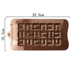 Chocolate Mold Silicone Waffle Pudding Baking Tool Love Fragments Shapes Mould Chocolate Chip Mold Baking Tool Cake Mold Popsicle Molds Non-Stick Silicone Candy Molds Stevvex