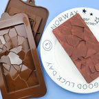 Chocolate Mold Silicone Waffle Pudding Baking Tool Love Fragments Shapes Mould Chocolate Chip Mold Baking Tool Cake Mold Popsicle Molds Non-Stick Silicone Candy Molds Stevvex