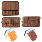Chocolate Mold Silicone Waffle Pudding Baking Tool Love Fragments Shapes Mould Chocolate Chip Mold Baking Tool Cake Mold Popsicle Molds Non-Stick Silicone Candy Molds Stevvex