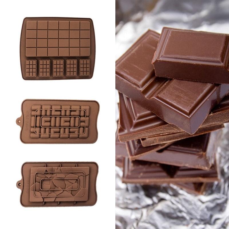 Chocolate Mold Silicone Waffle Pudding Baking Tool Love Fragments Shapes Mould Chocolate Chip Mold Baking Tool Cake Mold Popsicle Molds Non-Stick Silicone Candy Molds Stevvex