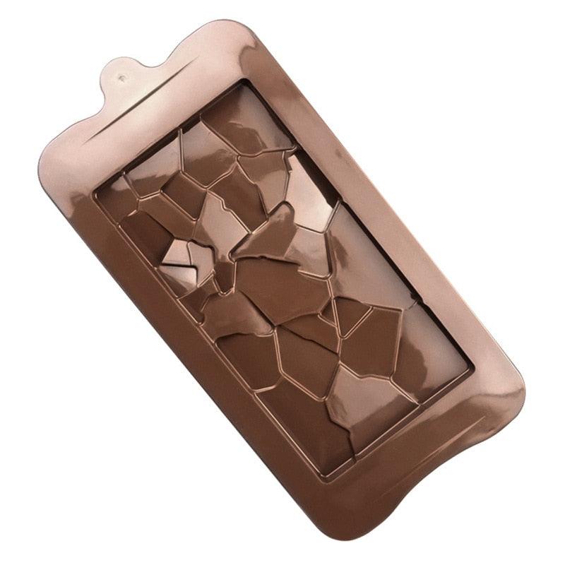 Chocolate Mold Silicone Waffle Pudding Baking Tool Love Fragments Shapes Mould Chocolate Chip Mold Baking Tool Cake Mold Popsicle Molds Non-Stick Silicone Candy Molds Stevvex