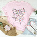 Christmas Bow Tee Peachy Sunday