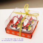 Christmas Candles Paraffin Home Desktop Decorations Tea light Candles Handmade Delicate Santa Snowman Acorn Tree Candles For Christmas Home Decoration Gifts Wedding Party Holiday Lights Christmas Ornaments Stevvex