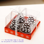 Christmas Candles Paraffin Home Desktop Decorations Tea light Candles Handmade Delicate Santa Snowman Acorn Tree Candles For Christmas Home Decoration Gifts Wedding Party Holiday Lights Christmas Ornaments Stevvex
