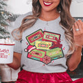 Christmas Cassettes Tee Peachy Sunday