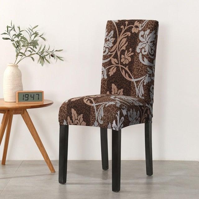 Christmas Chair Cover Stretch Seat Case Spandex Chair Covers Elastic for Kitchen Dining Room Chair Banquet Slipcovers Persons Chair Cover for Christmas Kitchen Decoration Restaurant Holiday Festival Party Stevvex