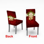 Christmas Chair Cover Stretch Spandex Digital Printed Silla Kitchen Dining Chair Covers Home Party Xmas Decor  Stretch Chair Cover for Dining Room Chair Protector Seat Cover Stretch Slipcover Christmas Bell Furniture For Living Room Ceremony Hotel Stevvex