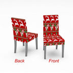 Christmas Chair Cover Stretch Spandex Digital Printed Silla Kitchen Dining Chair Covers Home Party Xmas Decor  Stretch Chair Cover for Dining Room Chair Protector Seat Cover Stretch Slipcover Christmas Bell Furniture For Living Room Ceremony Hotel Stevvex