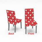Christmas Chair Cover Stretch Spandex Digital Printed Silla Kitchen Dining Chair Covers Home Party Xmas Decor  Stretch Chair Cover for Dining Room Chair Protector Seat Cover Stretch Slipcover Christmas Bell Furniture For Living Room Ceremony Hotel Stevvex