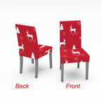 Christmas Chair Cover Stretch Spandex Digital Printed Silla Kitchen Dining Chair Covers Home Party Xmas Decor  Stretch Chair Cover for Dining Room Chair Protector Seat Cover Stretch Slipcover Christmas Bell Furniture For Living Room Ceremony Hotel Stevvex