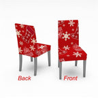 Christmas Chair Cover Stretch Spandex Digital Printed Silla Kitchen Dining Chair Covers Home Party Xmas Decor  Stretch Chair Cover for Dining Room Chair Protector Seat Cover Stretch Slipcover Christmas Bell Furniture For Living Room Ceremony Hotel Stevvex