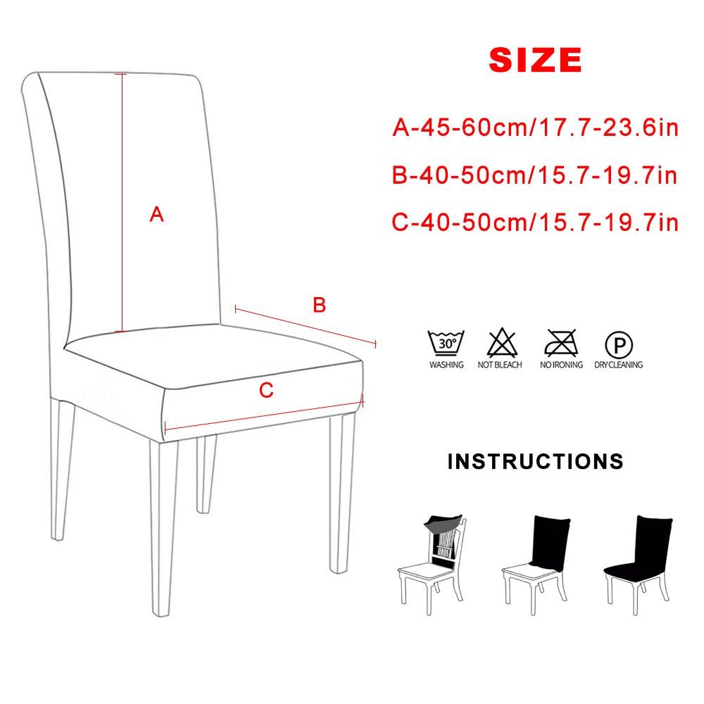 Christmas Chair Covers Santa Printed Elastic Stretch Dining Room Chair Slipcover Kitchen Seat Cover Spandex Home Decor chair Stretch Removable Washable Dining Room Chair Protector Slipcovers Christmas Decoration/Home Decor Dining Room Seat Cover Stevvex