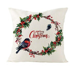 Christmas Cover Cushion For Home Decor Pillowcase Santa Claus Christmas Throw Pillow Covers Waterproof Outdoor Pillow Covers Cotton Linen Christmas Pillow Covers Linen Print Merry Christmas Navidad 2022 New Year Gift 45x45CM Stevvex