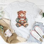 Christmas Cuddle Bear Tee Peachy Sunday