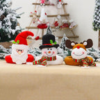 Christmas Curtain Buckle Tieback Flannel Door Curtain Home DecorateChristmas Trees New Year Snowmen Window Decorations Curtain Holdback Fastener Clamp Wine Bottle Topper Hugger Holder Snowman Christmas Ornaments Home Decor Stevvex