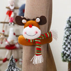 Christmas Curtain Buckle Tieback Flannel Door Curtain Home DecorateChristmas Trees New Year Snowmen Window Decorations Curtain Holdback Fastener Clamp Wine Bottle Topper Hugger Holder Snowman Christmas Ornaments Home Decor Stevvex