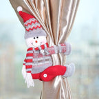 Christmas Curtain Holder Merry Christmas Decoration For Home Ornament New Year Santa Claus Xmas Curtain Home Decorr Creative Curtain Tieback Hold Back Fastener Christmas Wine Bottle Topper for Xmas Holiday Home Window Decorations Stevvex