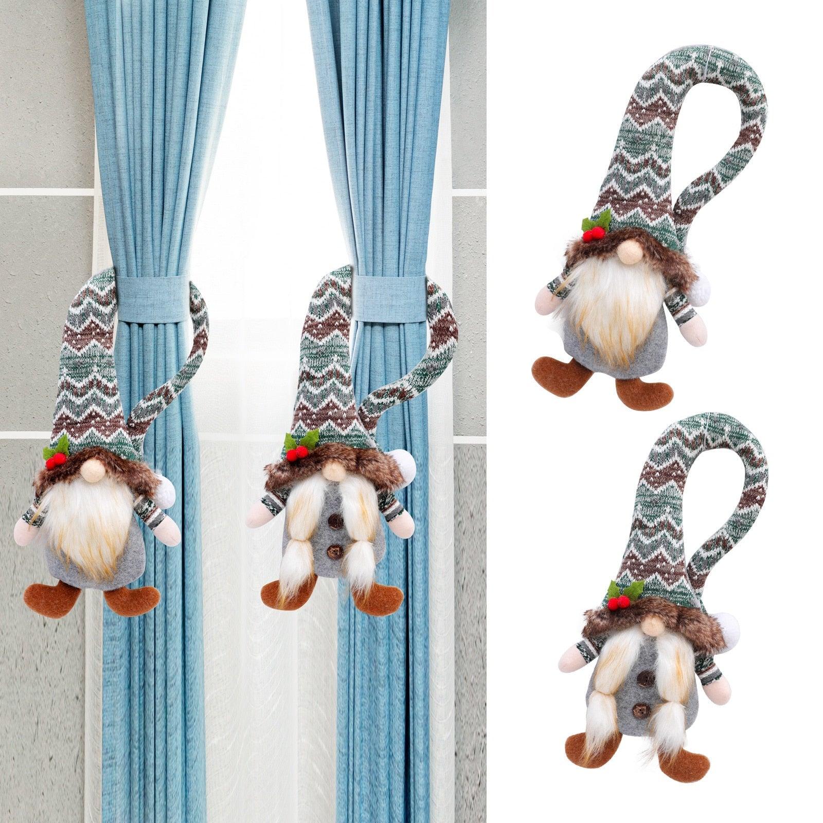 Christmas Decoration Faceless Doll Doll Curtain Buckle Christmas Home Curtain Buckle Decoration Props Christmas Decorations Christmas  Ornaments Thanks Giving Day Gifts 37x16x6 Stevvex