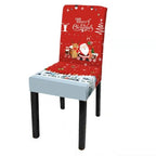 Christmas Decoration Set Stylish Christmas Chair Cover Decoration Jacquard Removable Washable Cushion Covers Armchair Modern For Home Banquet Hotel Spandex Holiday Parsons Chair Cover for Christmas Decoration Home Decor Ceremony Santa Claus Stevvex