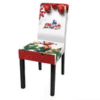 Christmas Decoration Set Stylish Christmas Chair Cover Decoration Jacquard Removable Washable Cushion Covers Armchair Modern For Home Banquet Hotel Spandex Holiday Parsons Chair Cover for Christmas Decoration Home Decor Ceremony Santa Claus Stevvex