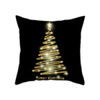 Christmas Decorations Snowflake Santa Claus Merry Christmas Cover Cushion Pillowcase Xmas Holiday Couch Pillows Rustic Christmas Decorations Winter Pillowcase for Living Room Home Happy New Year Stevvex