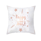 Christmas Decorations Snowflake Santa Claus Merry Christmas Cover Cushion Pillowcase Xmas Holiday Couch Pillows Rustic Christmas Decorations Winter Pillowcase for Living Room Home Happy New Year Stevvex