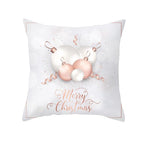 Christmas Decorations Snowflake Santa Claus Merry Christmas Cover Cushion Pillowcase Xmas Holiday Couch Pillows Rustic Christmas Decorations Winter Pillowcase for Living Room Home Happy New Year Stevvex