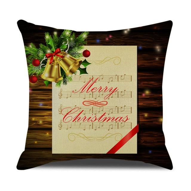 Christmas Green Stripe Pattern Cotton Linen Throw Pillow Christmas Stripe Pillow Cases Christmas Green Decorative Cushion Cover Cotton Linen Pillowcase Indoor Sofa Decorations Home Sofa Decorative Pillowcase 45X45CM Stevvex