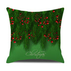 Christmas Green Stripe Pattern Cotton Linen Throw Pillow Christmas Stripe Pillow Cases Christmas Green Decorative Cushion Cover Cotton Linen Pillowcase Indoor Sofa Decorations Home Sofa Decorative Pillowcase 45X45CM Stevvex