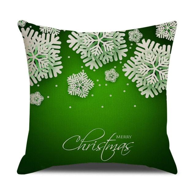 Christmas Green Stripe Pattern Cotton Linen Throw Pillow Christmas Stripe Pillow Cases Christmas Green Decorative Cushion Cover Cotton Linen Pillowcase Indoor Sofa Decorations Home Sofa Decorative Pillowcase 45X45CM Stevvex
