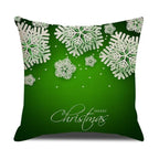 Christmas Green Stripe Pattern Cotton Linen Throw Pillow Christmas Stripe Pillow Cases Christmas Green Decorative Cushion Cover Cotton Linen Pillowcase Indoor Sofa Decorations Home Sofa Decorative Pillowcase 45X45CM Stevvex