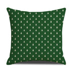 Christmas Green Stripe Pattern Cotton Linen Throw Pillow Christmas Stripe Pillow Cases Christmas Green Decorative Cushion Cover Cotton Linen Pillowcase Indoor Sofa Decorations Home Sofa Decorative Pillowcase 45X45CM Stevvex