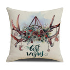 Christmas Green Stripe Pattern Cotton Linen Throw Pillow Christmas Stripe Pillow Cases Christmas Green Decorative Cushion Cover Cotton Linen Pillowcase Indoor Sofa Decorations Home Sofa Decorative Pillowcase 45X45CM Stevvex