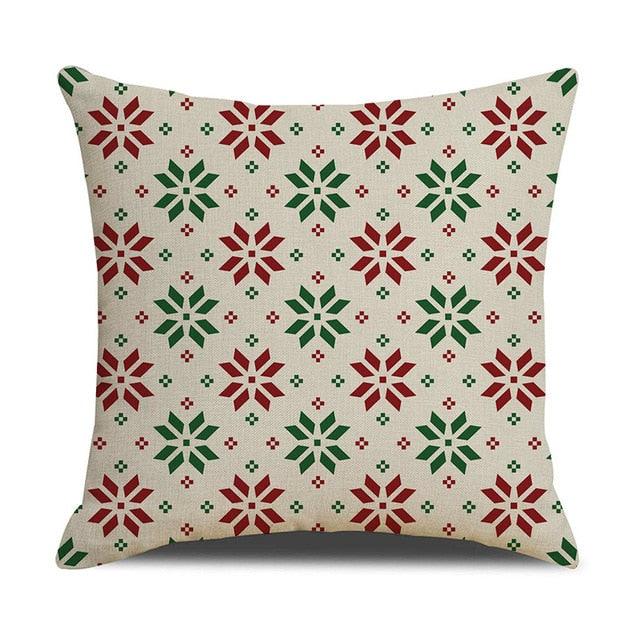 Christmas Green Stripe Pattern Cotton Linen Throw Pillow Christmas Stripe Pillow Cases Christmas Green Decorative Cushion Cover Cotton Linen Pillowcase Indoor Sofa Decorations Home Sofa Decorative Pillowcase 45X45CM Stevvex