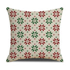 Christmas Green Stripe Pattern Cotton Linen Throw Pillow Christmas Stripe Pillow Cases Christmas Green Decorative Cushion Cover Cotton Linen Pillowcase Indoor Sofa Decorations Home Sofa Decorative Pillowcase 45X45CM Stevvex