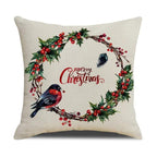 Christmas Green Stripe Pattern Cotton Linen Throw Pillow Christmas Stripe Pillow Cases Christmas Green Decorative Cushion Cover Cotton Linen Pillowcase Indoor Sofa Decorations Home Sofa Decorative Pillowcase 45X45CM Stevvex