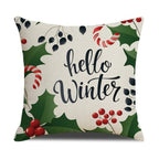 Christmas Green Stripe Pattern Cotton Linen Throw Pillow Christmas Stripe Pillow Cases Christmas Green Decorative Cushion Cover Cotton Linen Pillowcase Indoor Sofa Decorations Home Sofa Decorative Pillowcase 45X45CM Stevvex