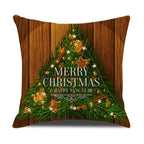 Christmas Green Stripe Pattern Cotton Linen Throw Pillow Christmas Stripe Pillow Cases Christmas Green Decorative Cushion Cover Cotton Linen Pillowcase Indoor Sofa Decorations Home Sofa Decorative Pillowcase 45X45CM Stevvex