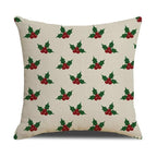 Christmas Green Stripe Pattern Cotton Linen Throw Pillow Christmas Stripe Pillow Cases Christmas Green Decorative Cushion Cover Cotton Linen Pillowcase Indoor Sofa Decorations Home Sofa Decorative Pillowcase 45X45CM Stevvex
