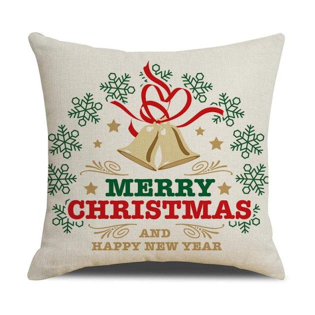 Christmas Green Stripe Pattern Cotton Linen Throw Pillow Christmas Stripe Pillow Cases Christmas Green Decorative Cushion Cover Cotton Linen Pillowcase Indoor Sofa Decorations Home Sofa Decorative Pillowcase 45X45CM Stevvex