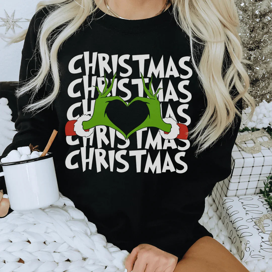 Christmas Love Sweatshirt Peachy Sunday